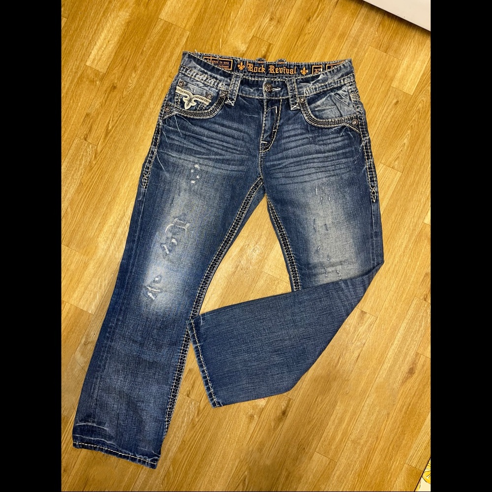 Mens ‘Pranit’ Rock Revival Jeans